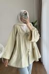 Armine bağcık detaylı kimono Yeşil