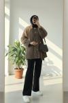 Atkılı Maxmara Ceket Kahverengi