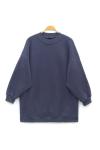 Balon kol üç iplik sweatshirt Antrasit