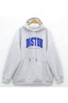 Boston üç iplik sweatshirt Gri