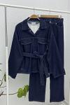 Denim jean takım Lacivert