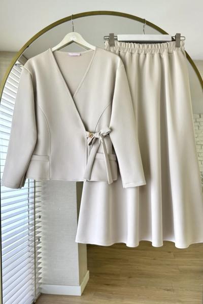 Fold Etekli Takım Krem