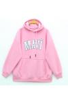 Mavi üç iplik sweatshirt Pembe