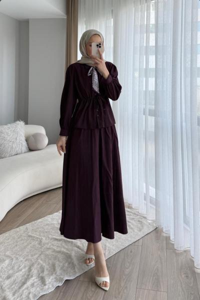 Milano Etekli Takım Bordo