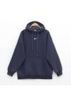 Nike baskılı üç iplik sweatshirt Antrasit