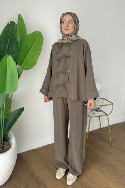 Paris Pantolonlu Takım Mint Yeşili