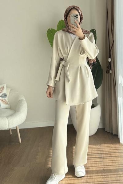 Pensli scuba takım Bej