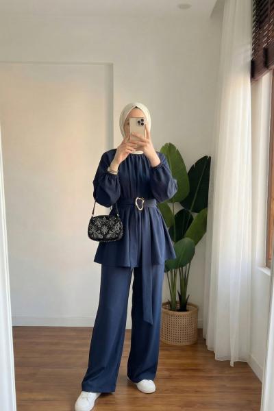 Plane Pantolon Takım Lacivert