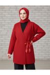 Premium buklet ceket Bordo