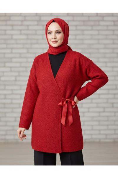 Premium buklet ceket Bordo