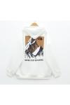 The north face üç iplik sweatshirt Beyaz