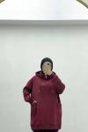 Torba cepli sweatshirt Bordo