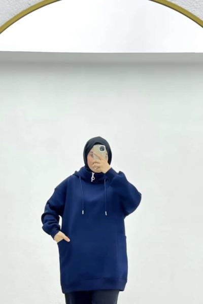 Torba cepli sweatshirt Lacivert