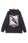 Üç iplik baskılı sweatshirt Acı Kahve
