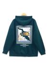 Üç iplik baskılı sweatshirt Zümrüt