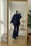 Üç iplik oversize takım Lacivert
