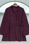 Wendy bağlamalı kimono Bordo