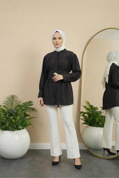 Zara Belden Kuşaklı Gömlek