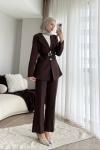 Kemerli Blazer Takım