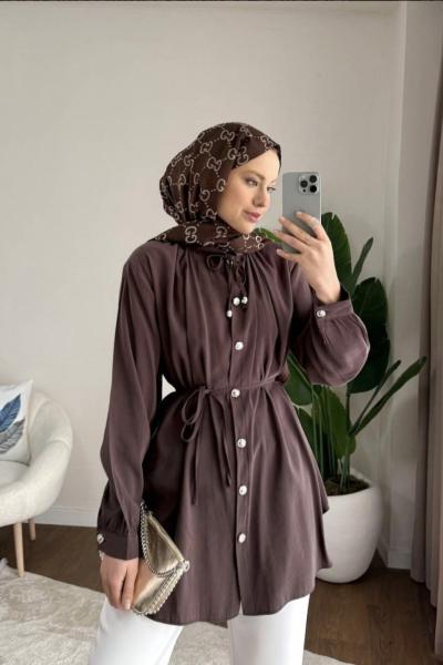 Loysa Belden Bağlamalı Gömlek