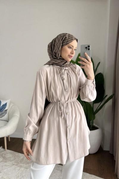 Loysa Belden Bağlamalı Gömlek