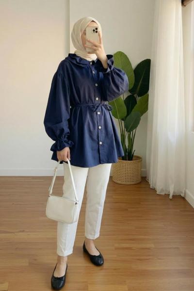 Fırfır Detaylı Gömlek