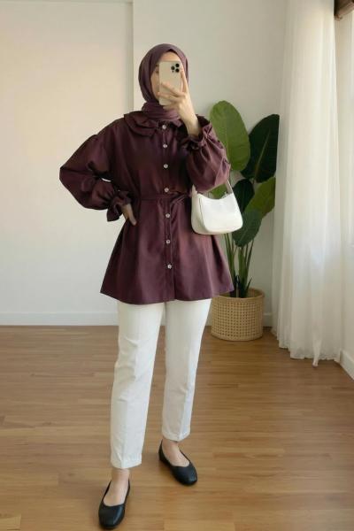 Fırfır Detaylı Gömlek