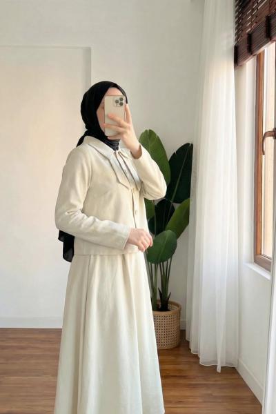 Fiyonk Görünümlü Etek Takım