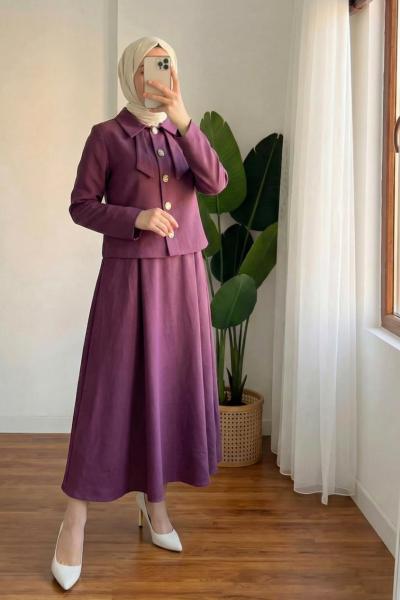 Fiyonk Görünümlü Etek Takım