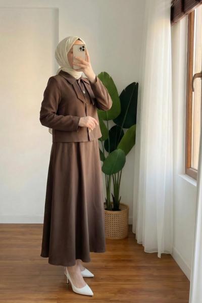 Fiyonk Görünümlü Etek Takım