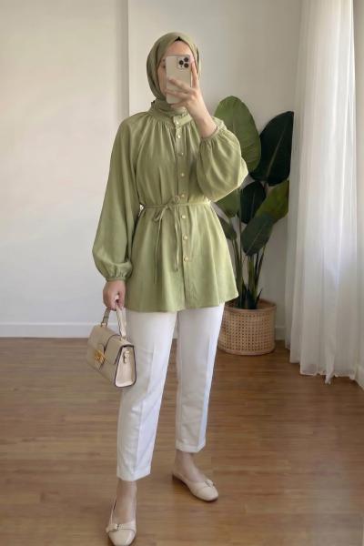 Floor Reglan Kol Gömlek