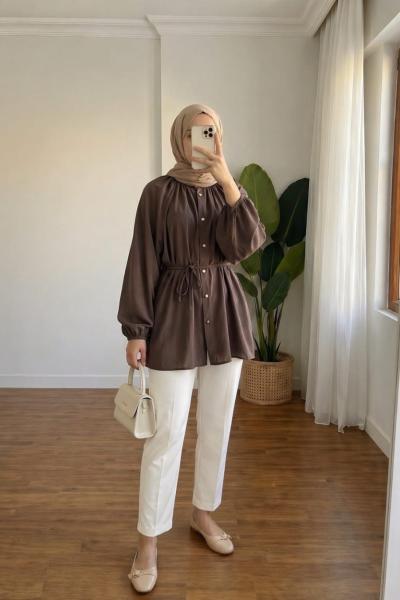 Floor Reglan Kol Gömlek