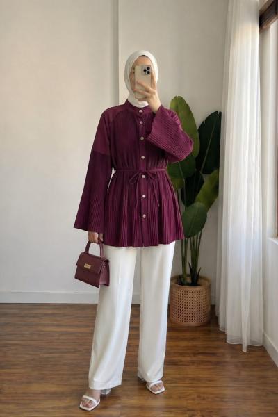 Hilal Pileli Gömlek